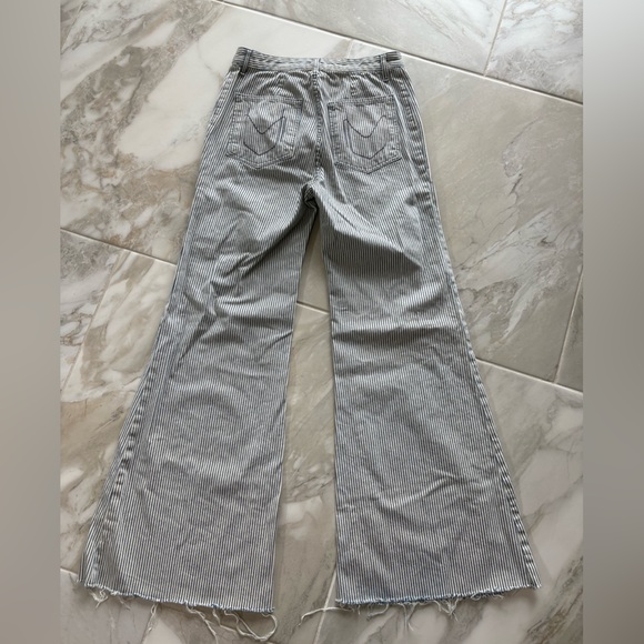 Show Me Your MuMu Striped Flare Jeans - Picture 4 of 7